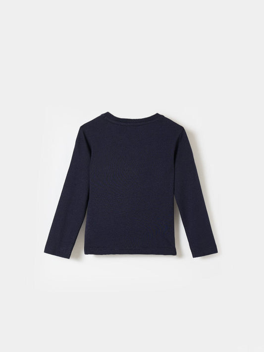 Gant Boys Blue Graphic Round Neck Tshirt