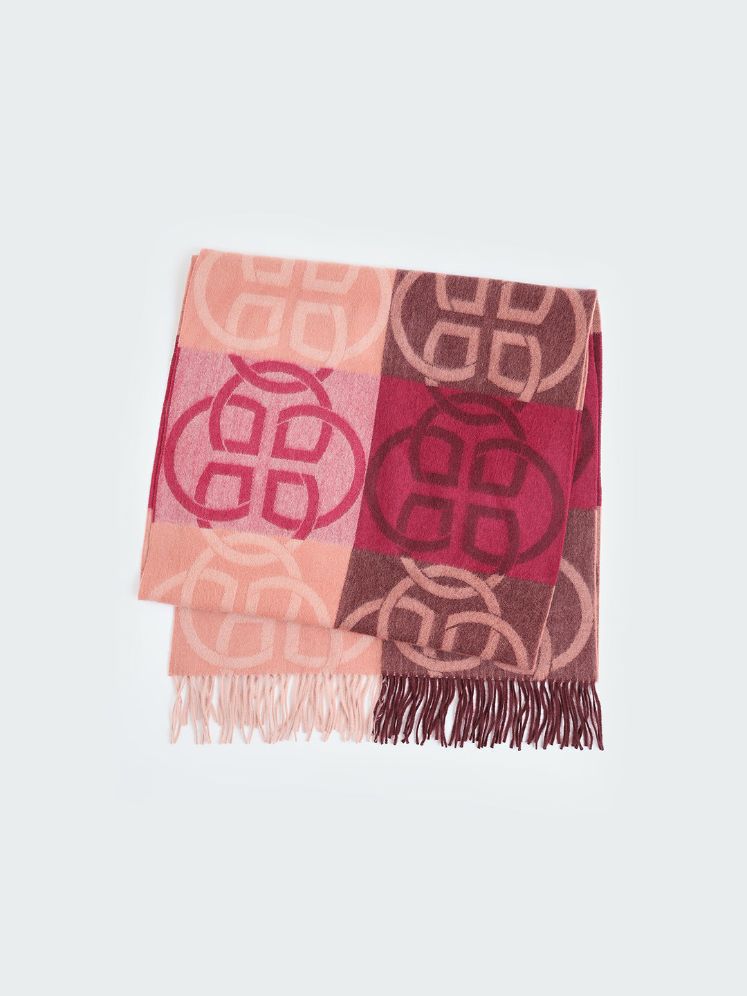 Gant Women Red Jacquard Scarf