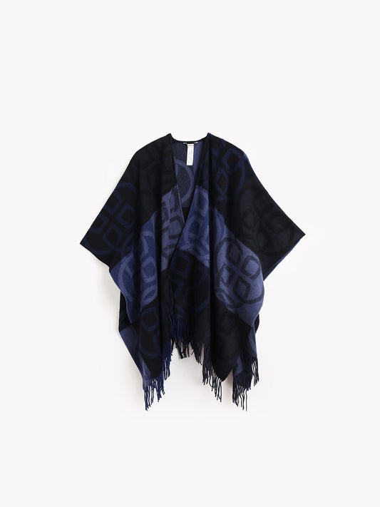 Gant Women Blue Jacquard Scarf
