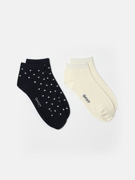 Gant Women Blue Jacquard Socks