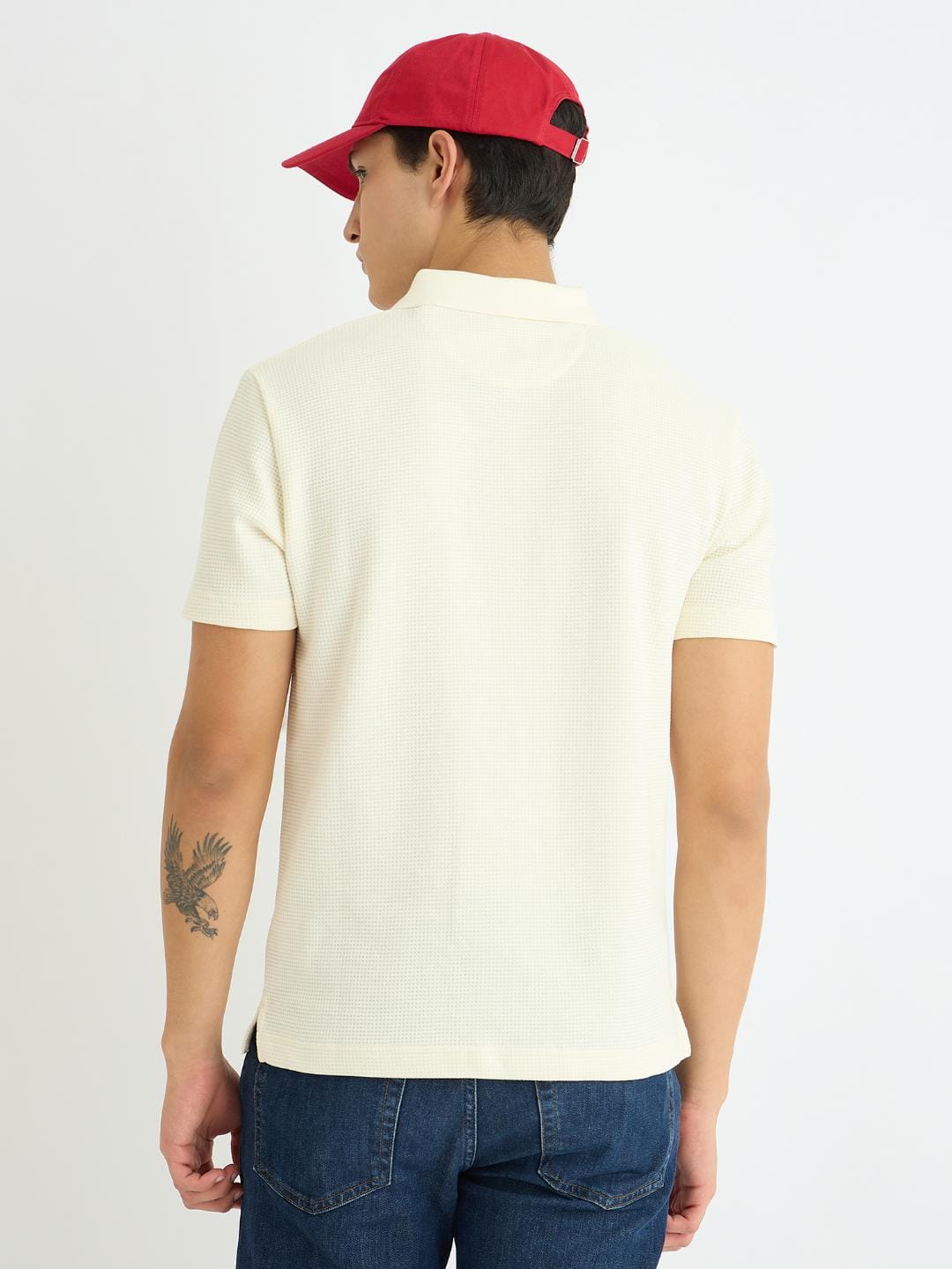 Gant Men Cream Solid Polo Tshirt