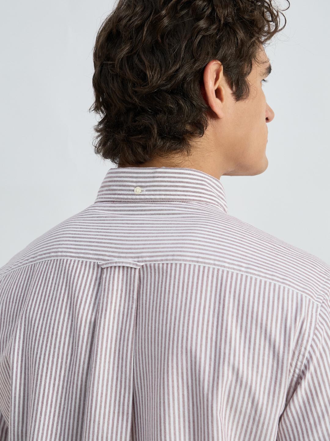 Gant Men Red Striped Collar Shirt