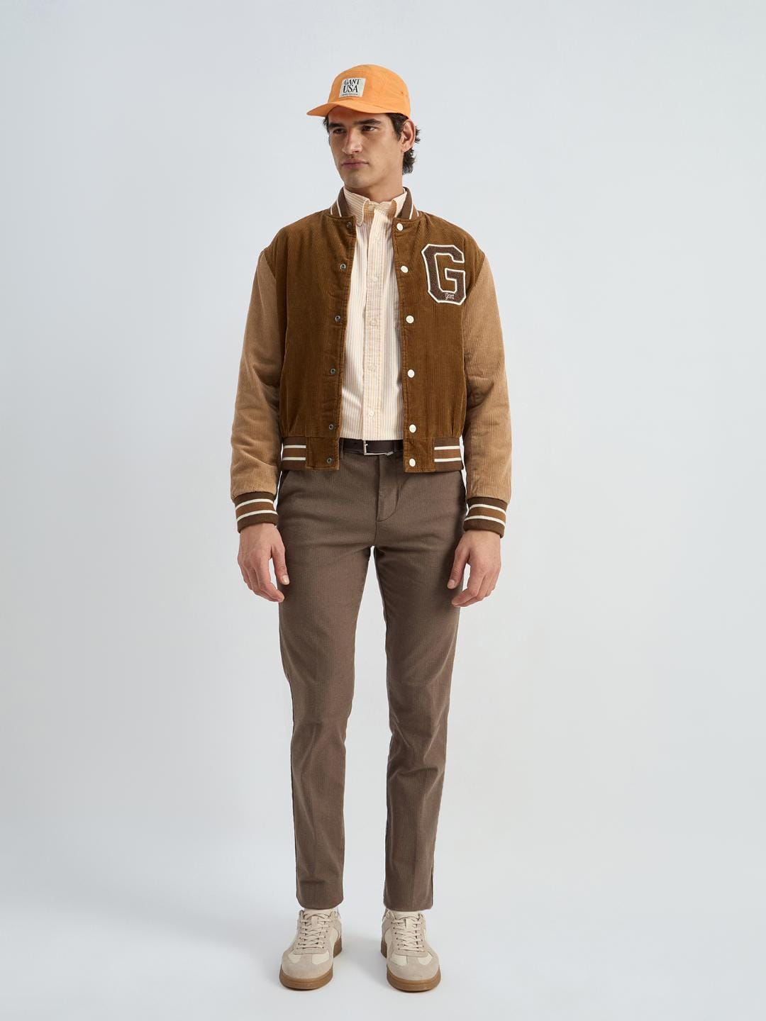 Gant Men Yellow Striped Collar Shirt