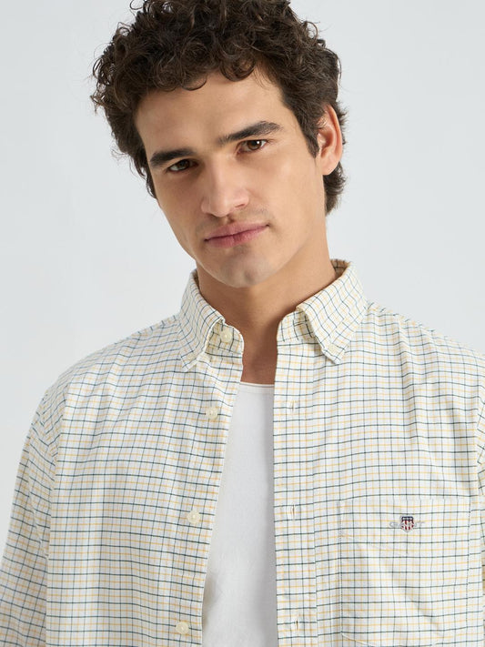 Gant Men Green Checks Shirt