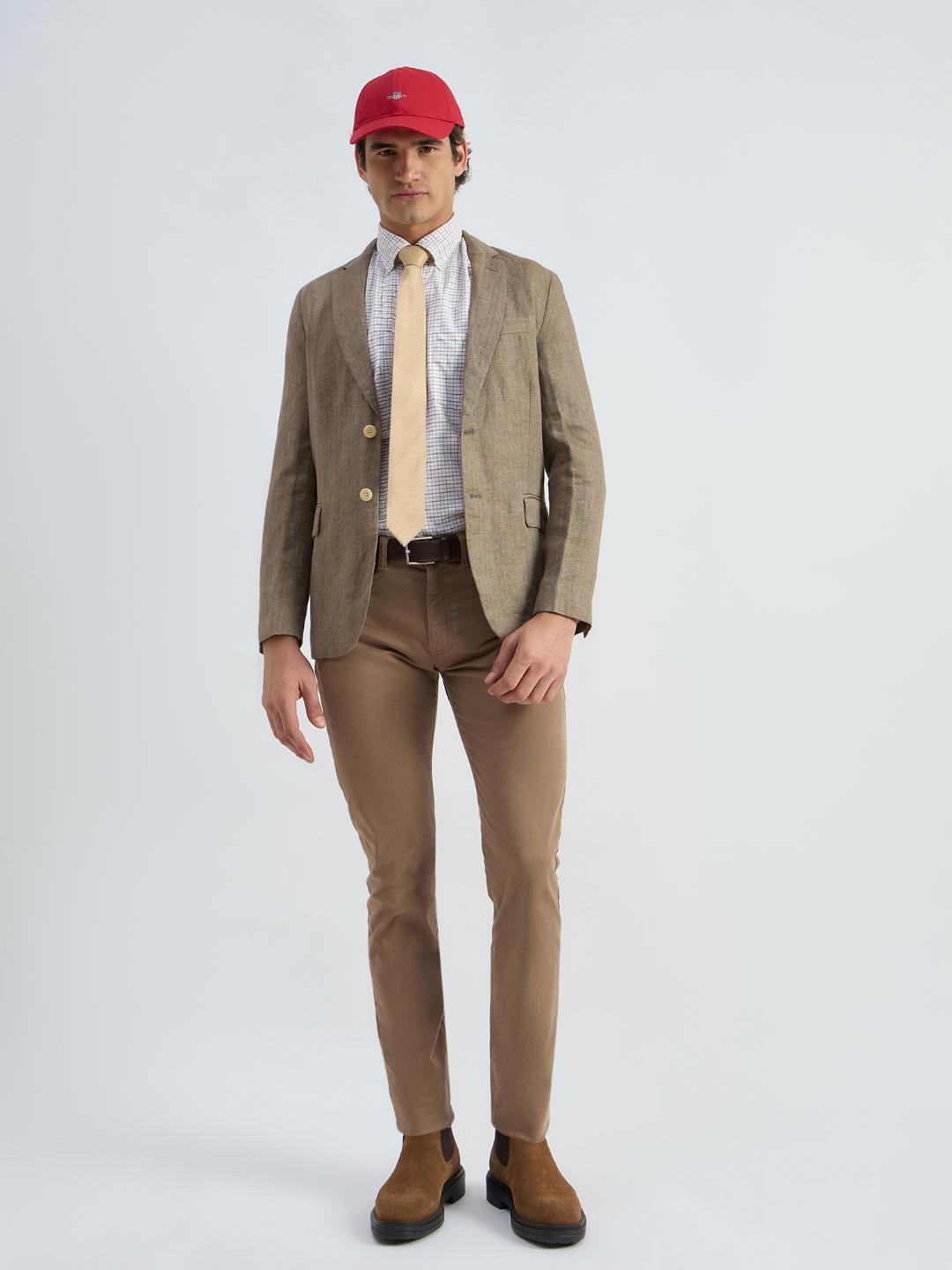 Gant Men Red Checks Collar Shirt