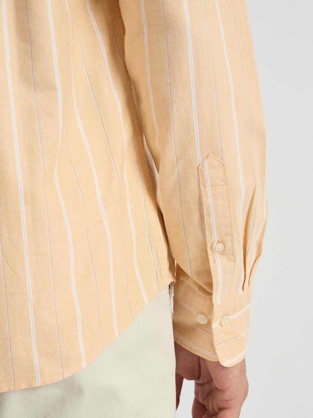 Gant Men Yellow Striped Collar Shirt