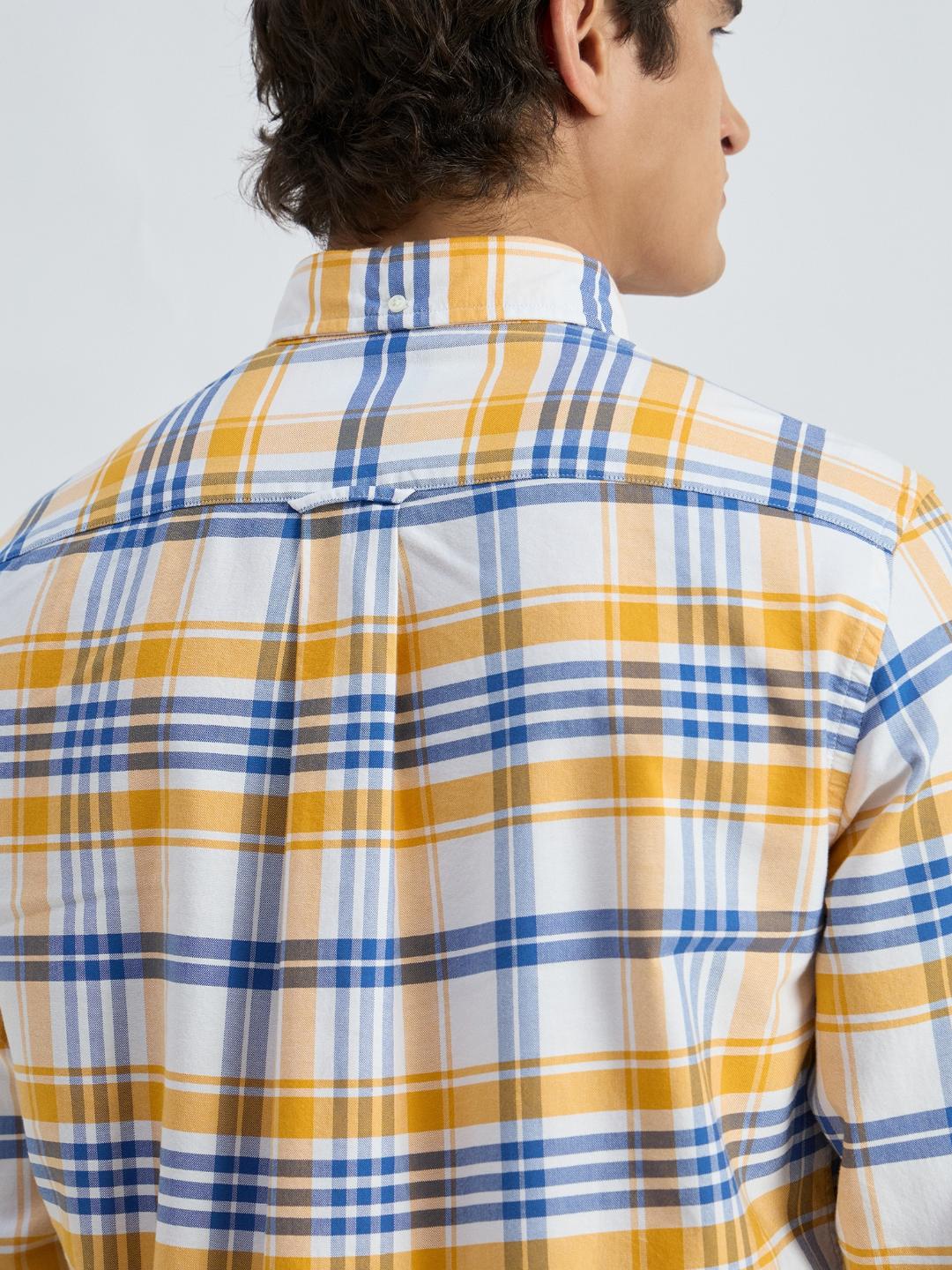 Gant Men Yollow Checks Shirt
