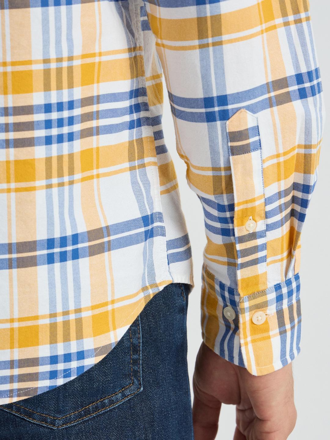 Gant Men Yollow Checks Shirt