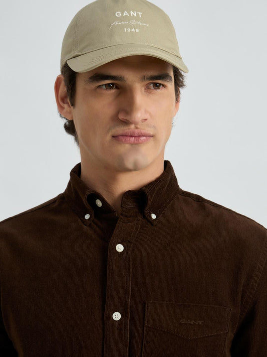 Gant Men Brown Solid Collar Shirt