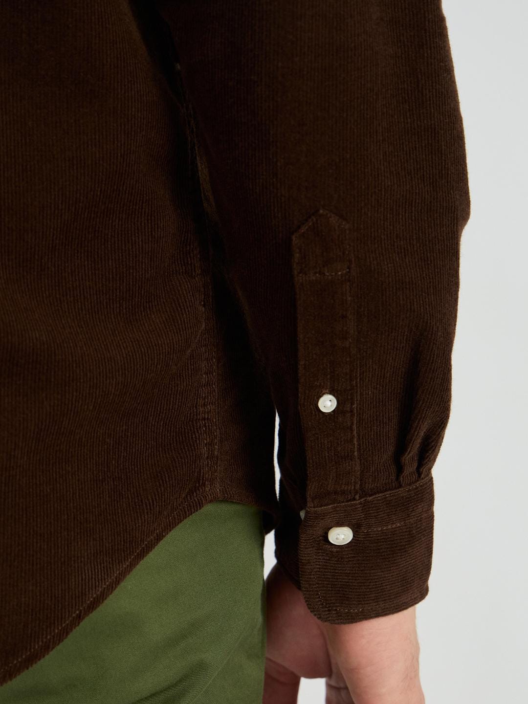 Gant Men Brown Solid Collar Shirt