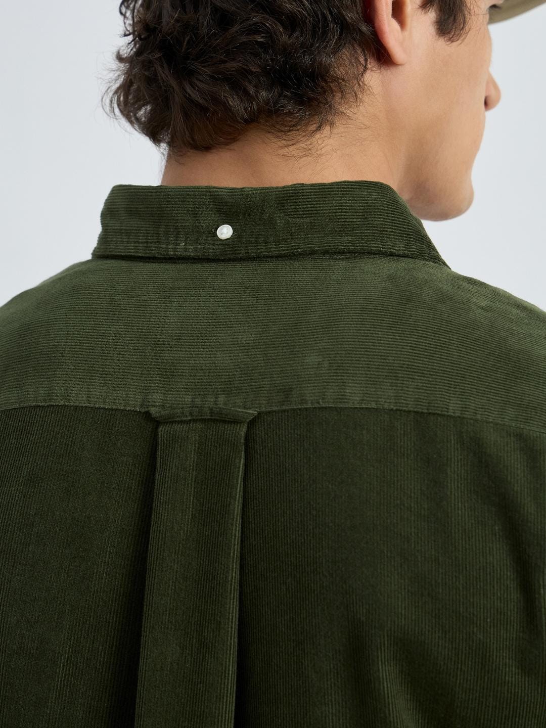 Gant Men Green Solid Collar Shirt