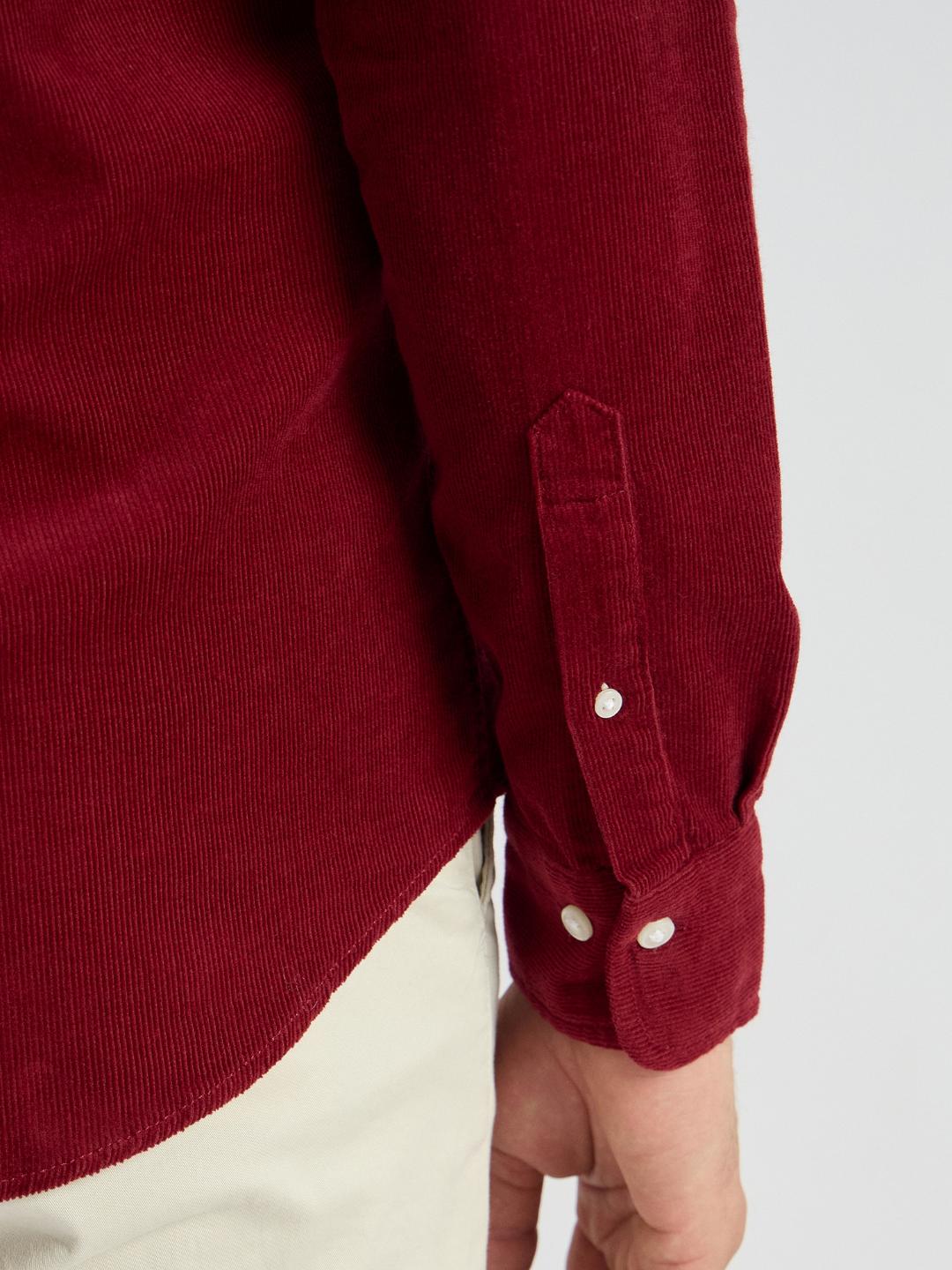 Gant Men Red Solid Collar Shirt