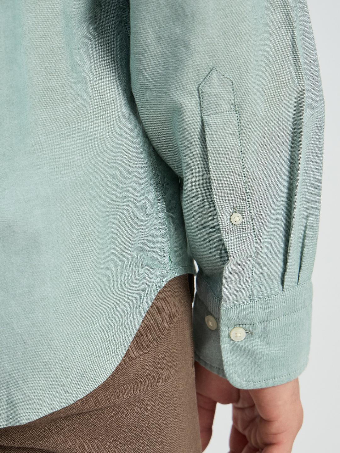 Gant Men Green Solid Collar Shirt