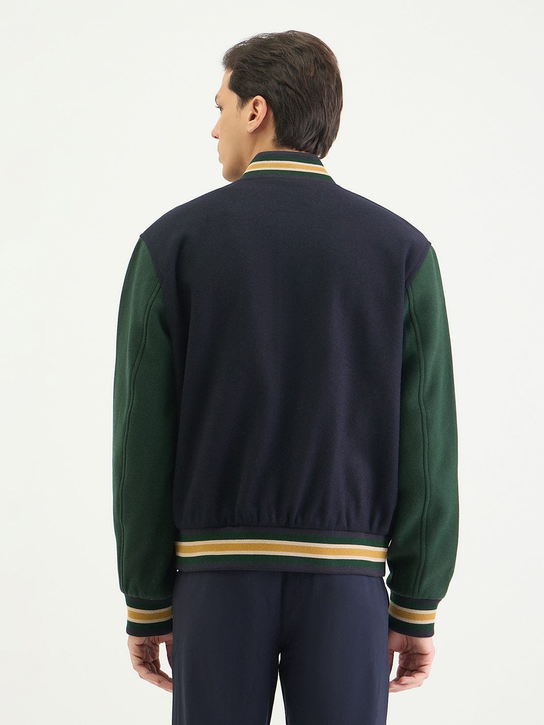 Gant Men Regular Multicolour Logo Wool Mix Varsity Jacket