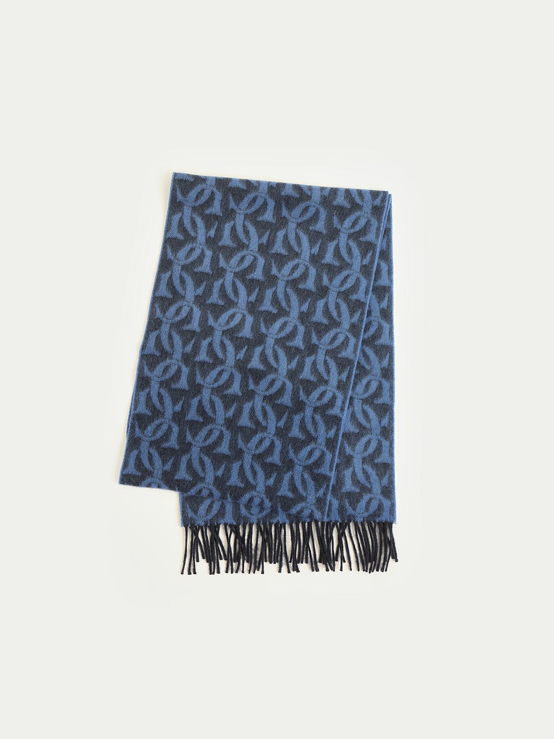 Gant Men Blue Printed Scarf