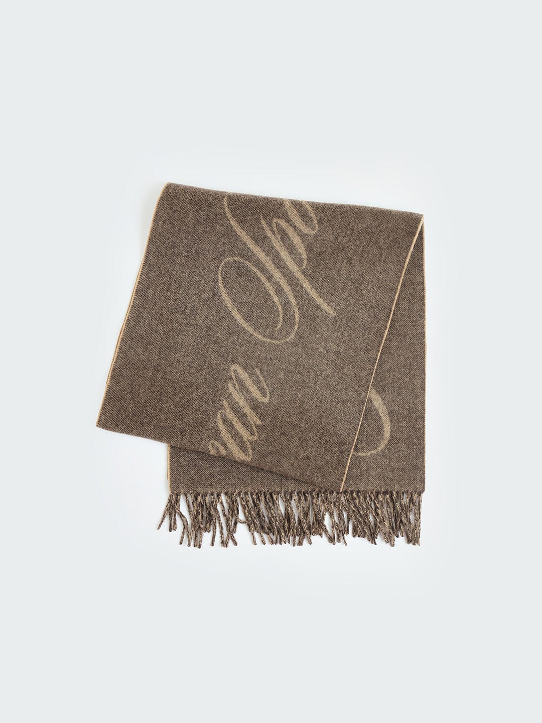 Gant Men Brown Printed Scarf