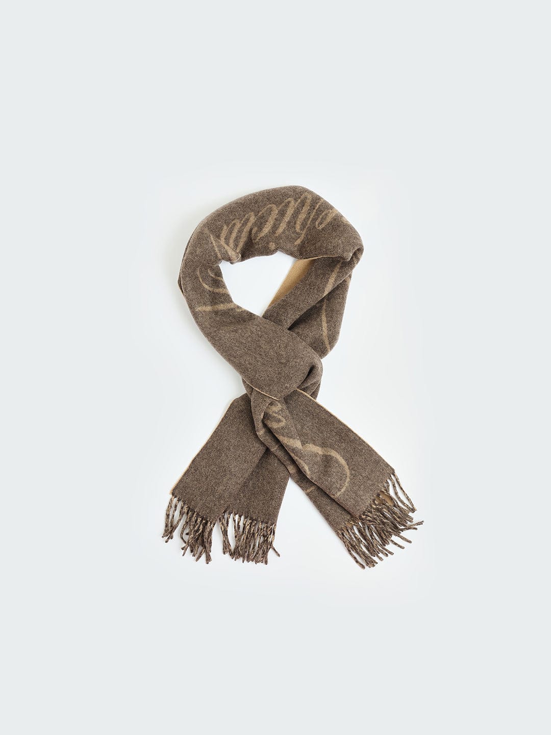 Gant Men Brown Printed Scarf