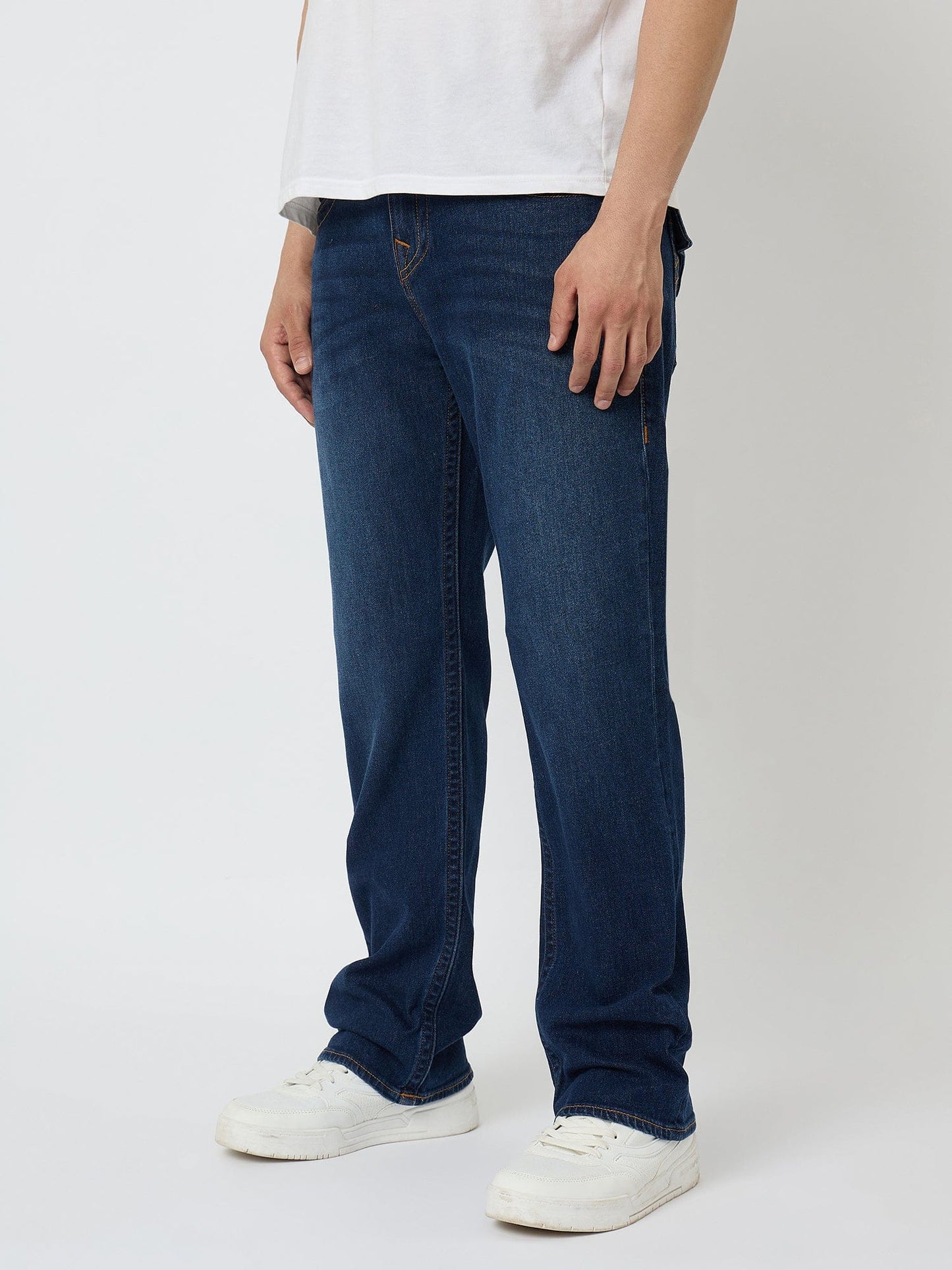 True Religion Men SN Ricky Straight Fit Dark Wash Jeans