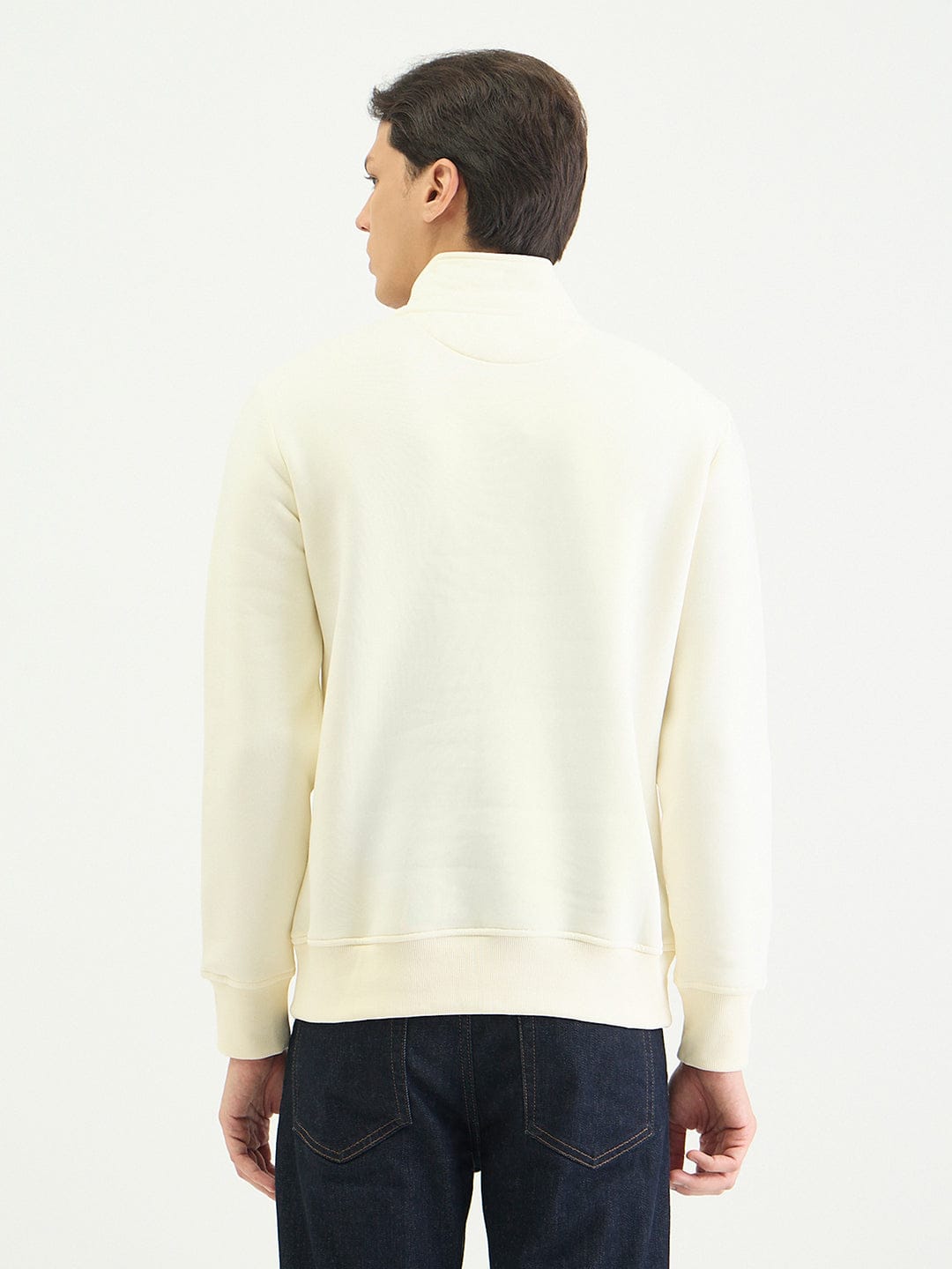 Gant Men Regular Cream Logo Sweatshirt
