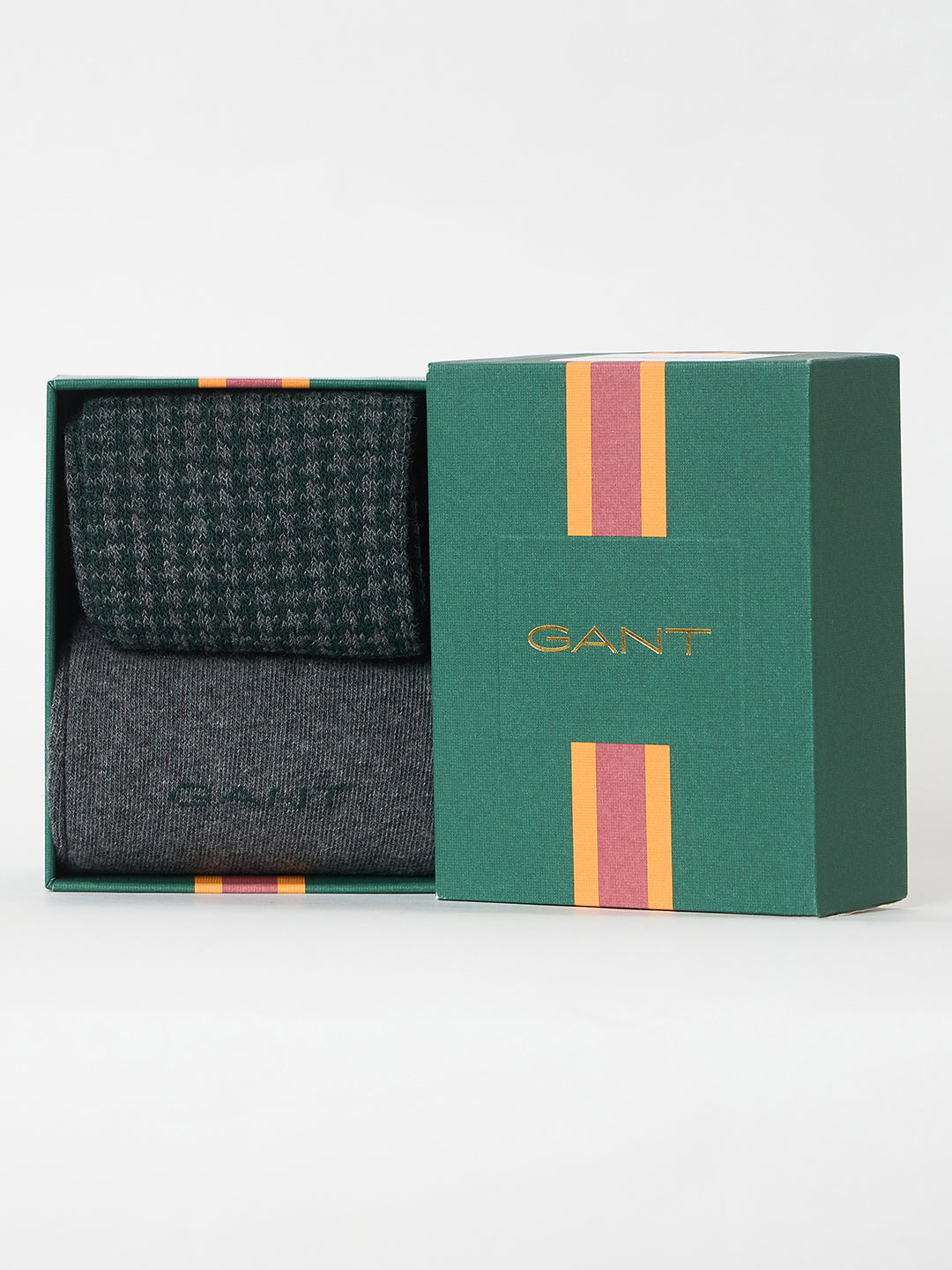 Gant Men Multicolour Printed Houndstooth Pattern Socks
