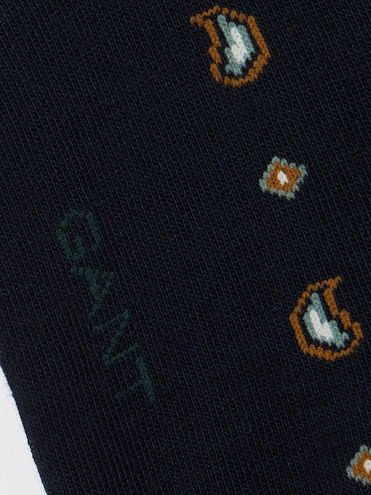 Gant Men Blue Printed Paisley Socks 2-Pack Gift Box
