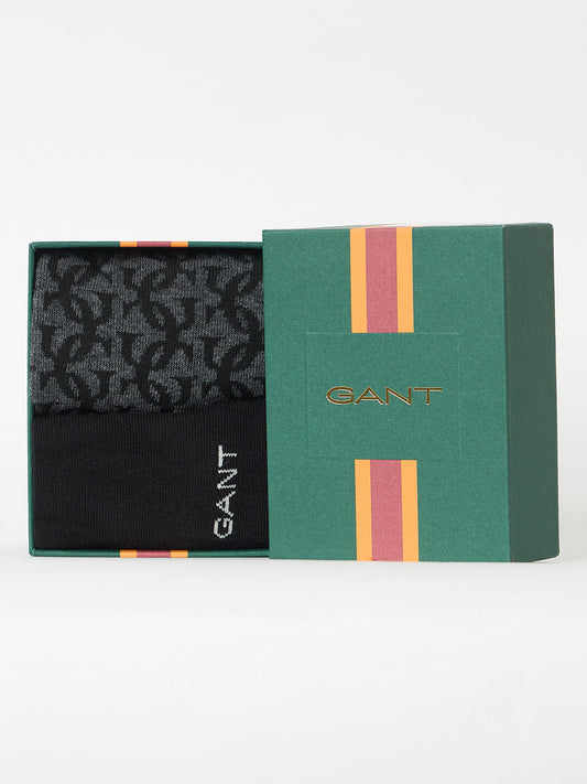 Gant Men Multicolour Printed G Monogram Socks 2-Pack Gift Box