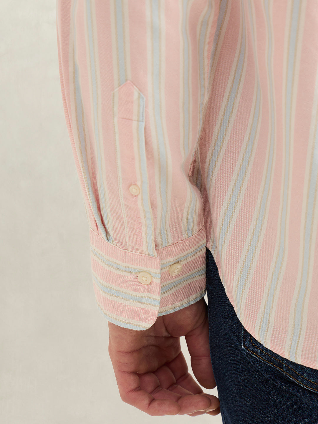 Gant Men Striped Pink Shirt