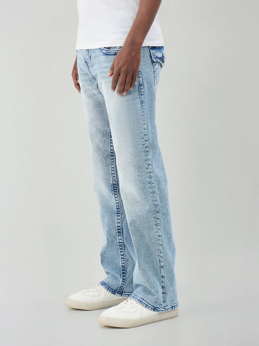 True Religion Men SN Blue Bootcut Fit Jeans