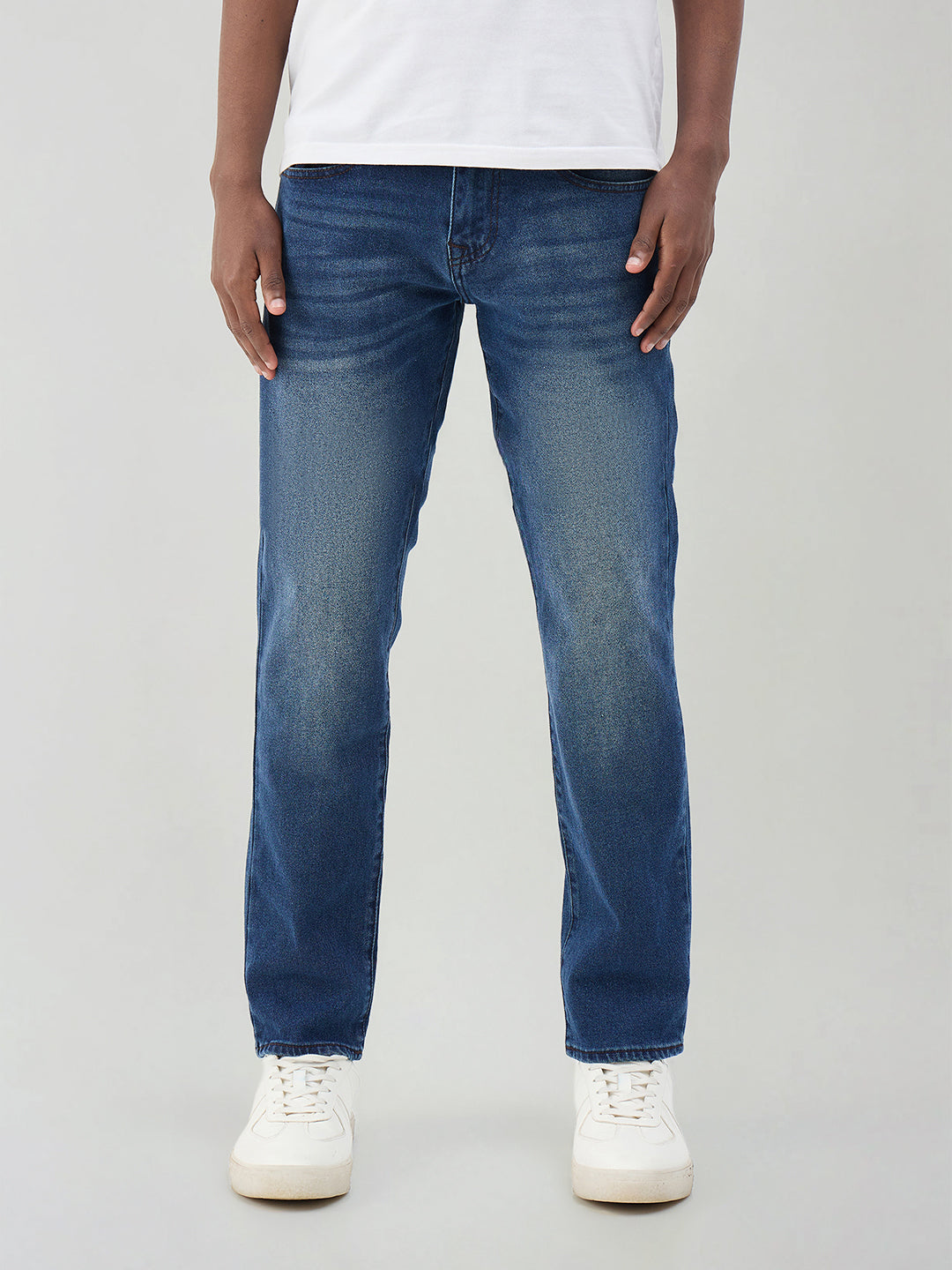 True Religion Men Blue Solid Slim Fit Geno Jeans