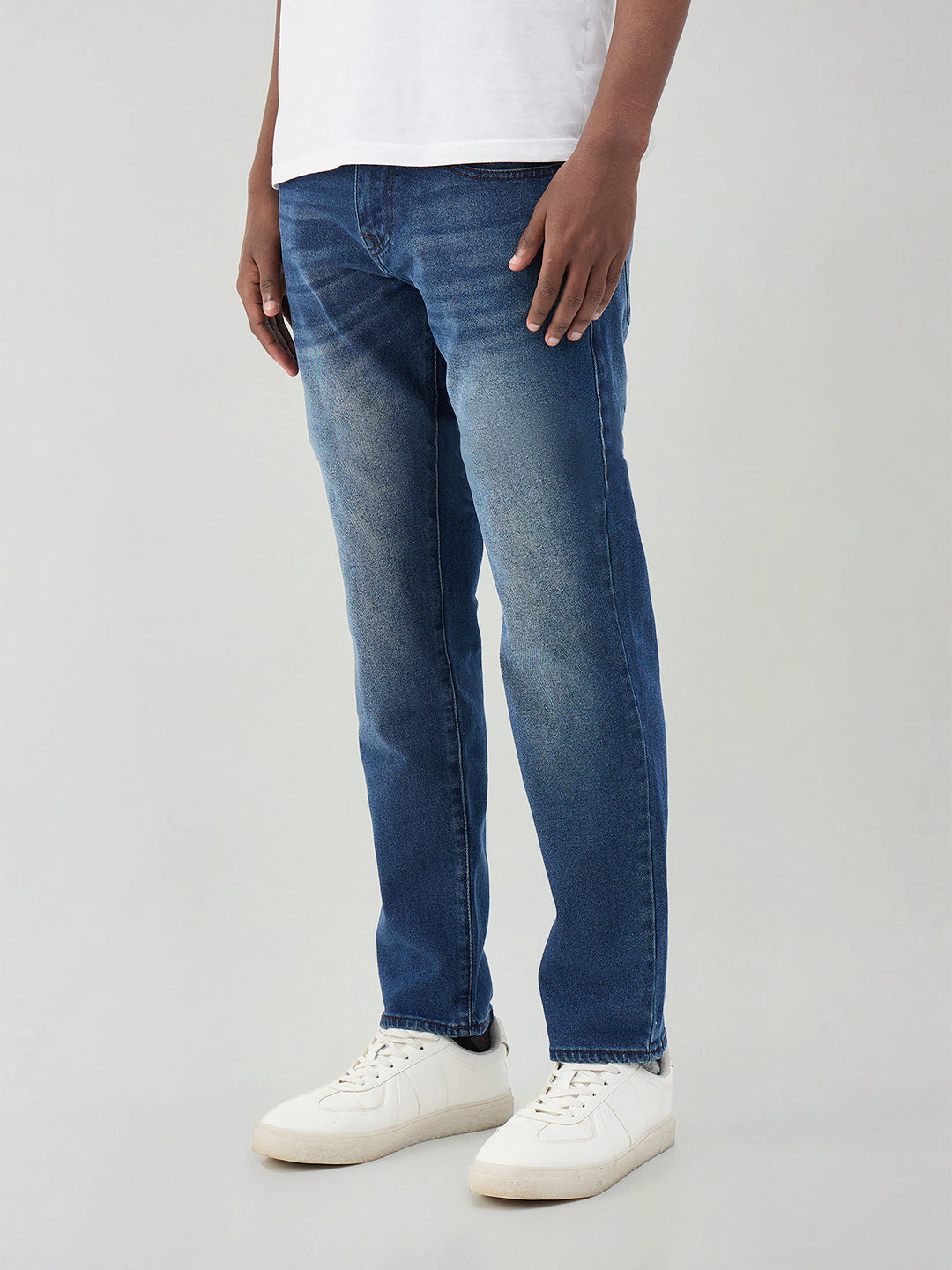 True Religion Men Blue Solid Slim Fit Geno Jeans