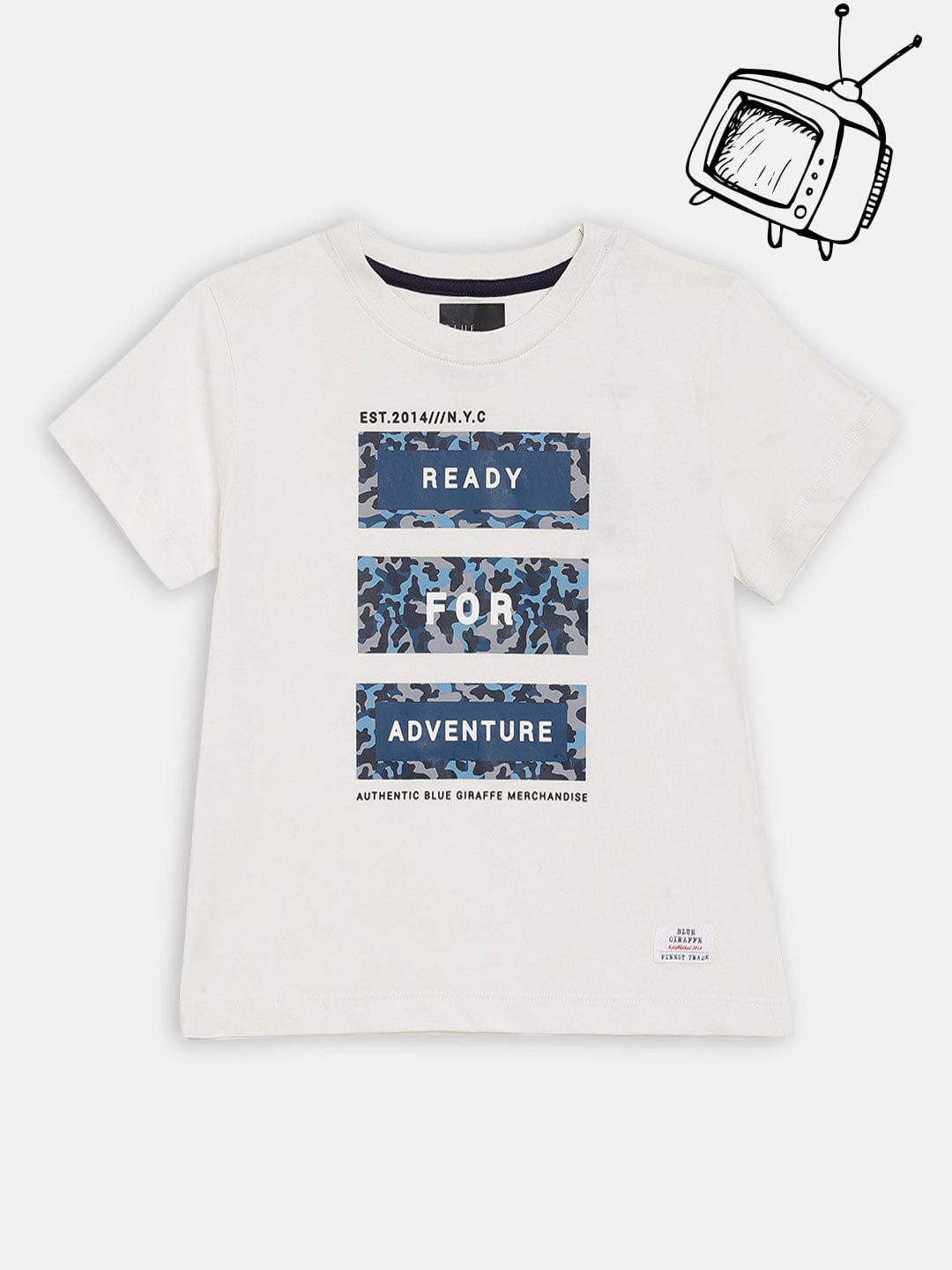 Blue Giraffe Boys Tshirt