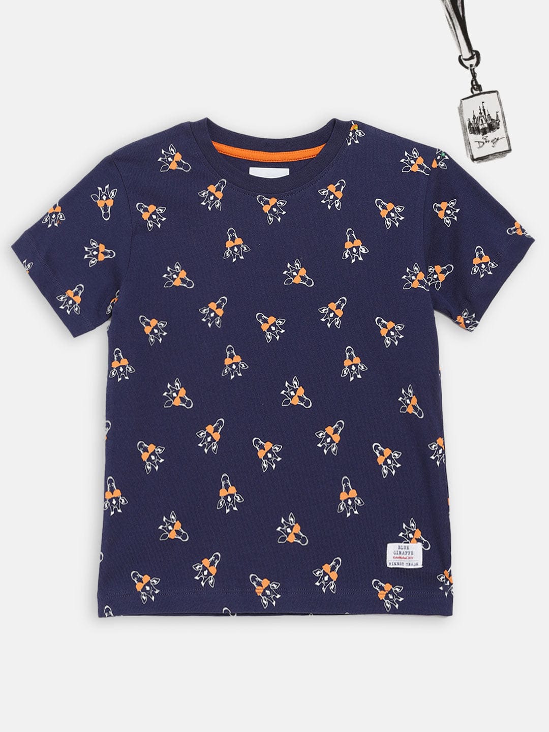 Blue Giraffe Boys Tshirt
