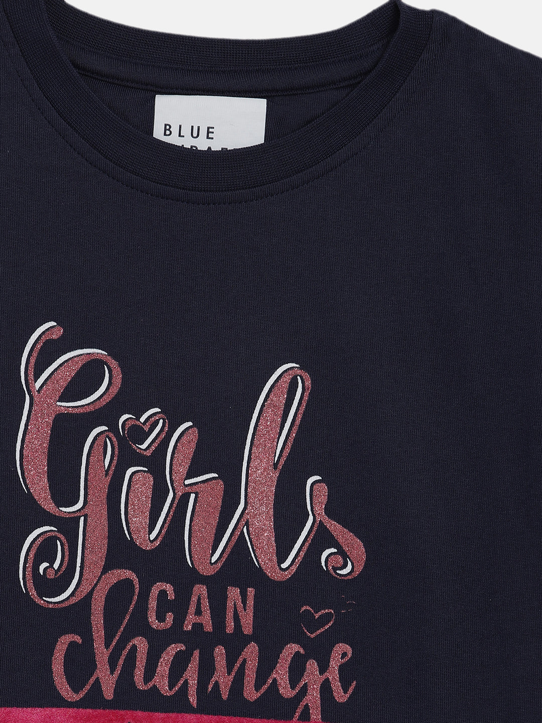 Blue Giraffe Girls Tshirt