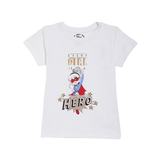 Blue Giraffe Girls Tshirt