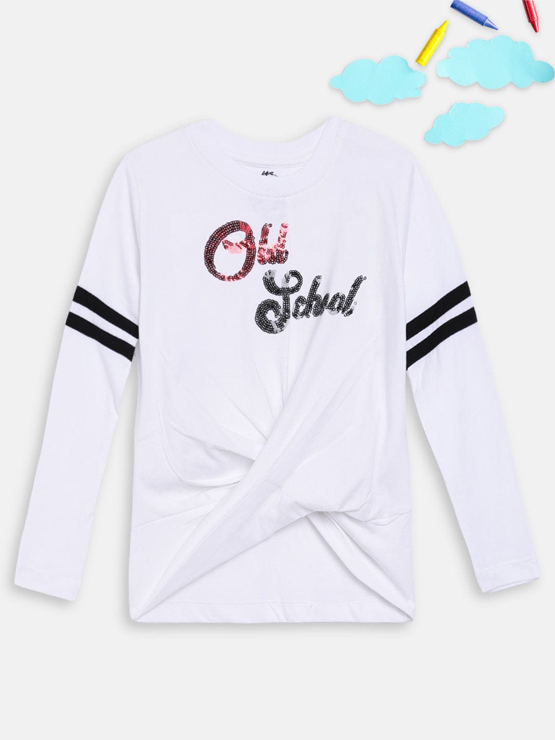 Blue Giraffe Girls Tshirt