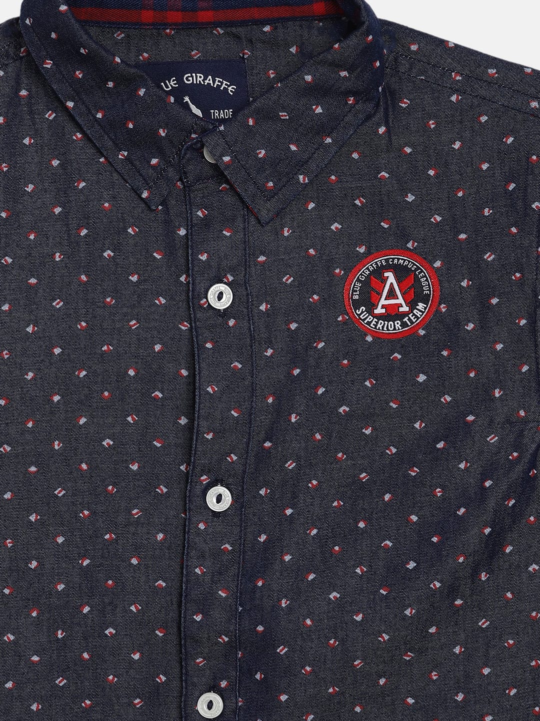 Blue Giraffe Boys Shirt