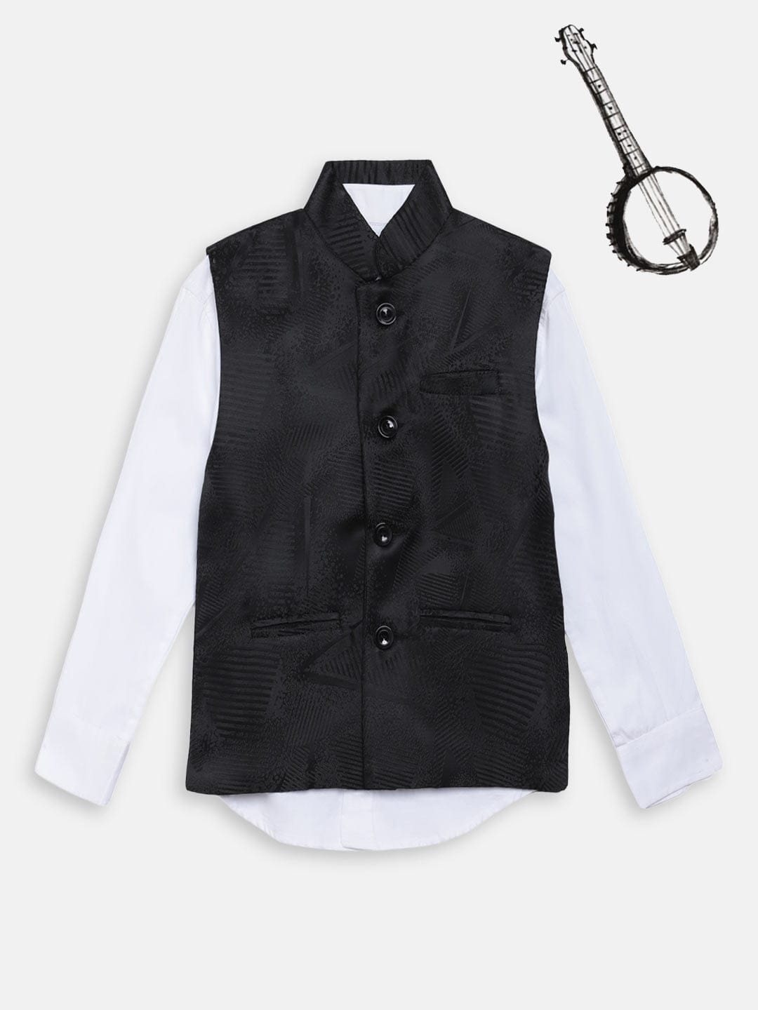 Blue Giraffe Boys Waist Coat