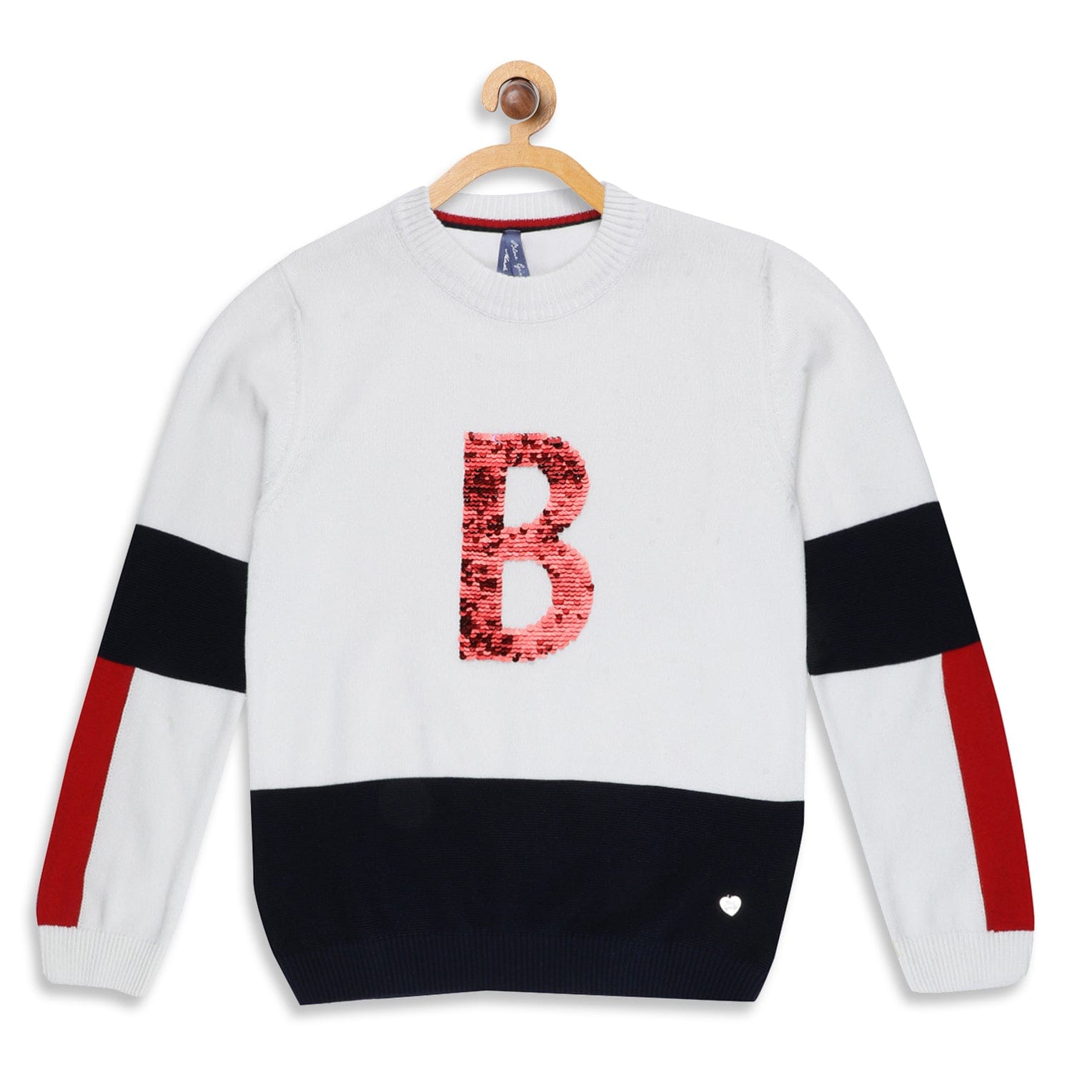 Blue Giraffe Girls Sweater