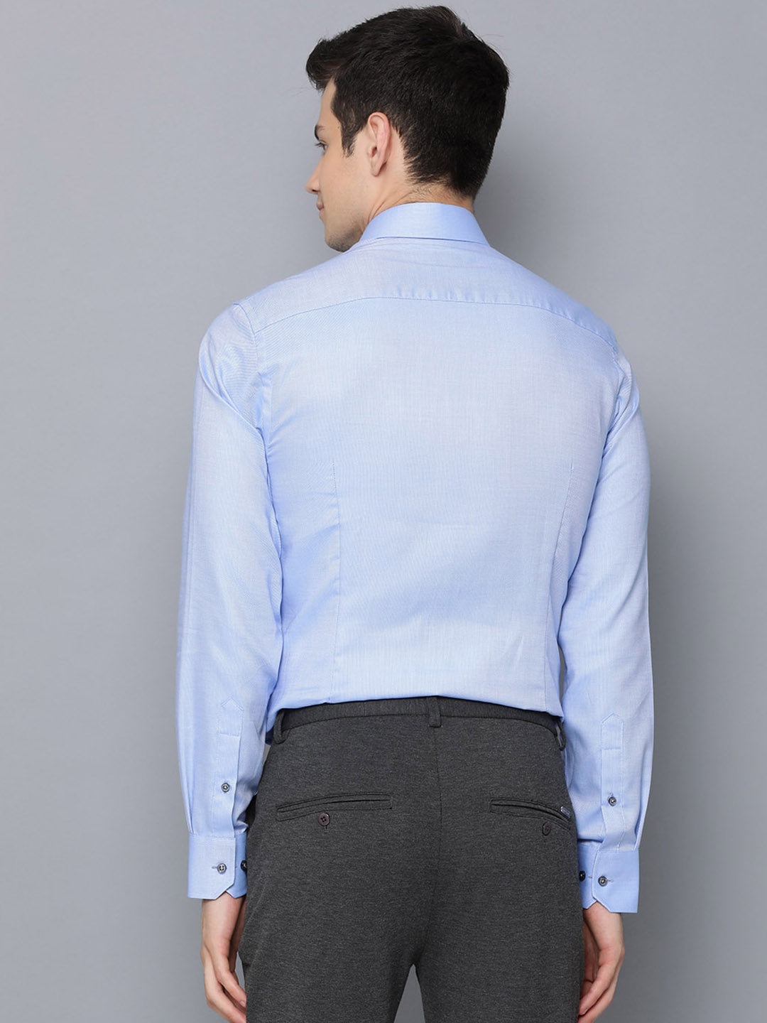 Bruun & Stengade Men Blue Solid Collar Shirt