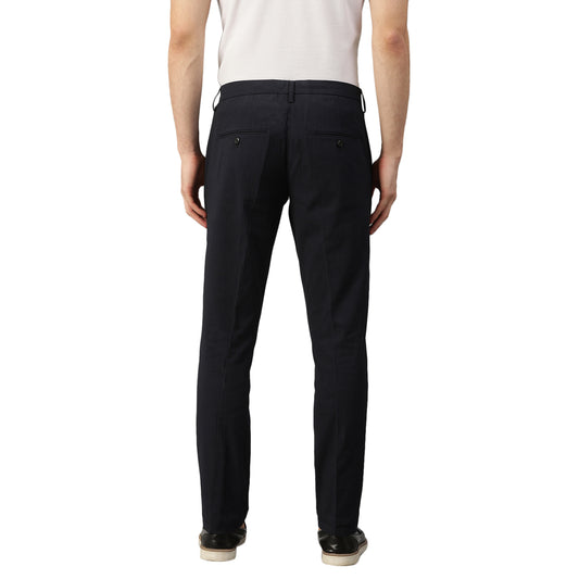 Bruun & Stengade Men Blue Solid Slim Fit Trouser