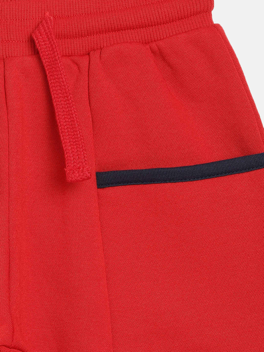 Blue Giraffe Girls Red Solid Regular Fit Sweatpant