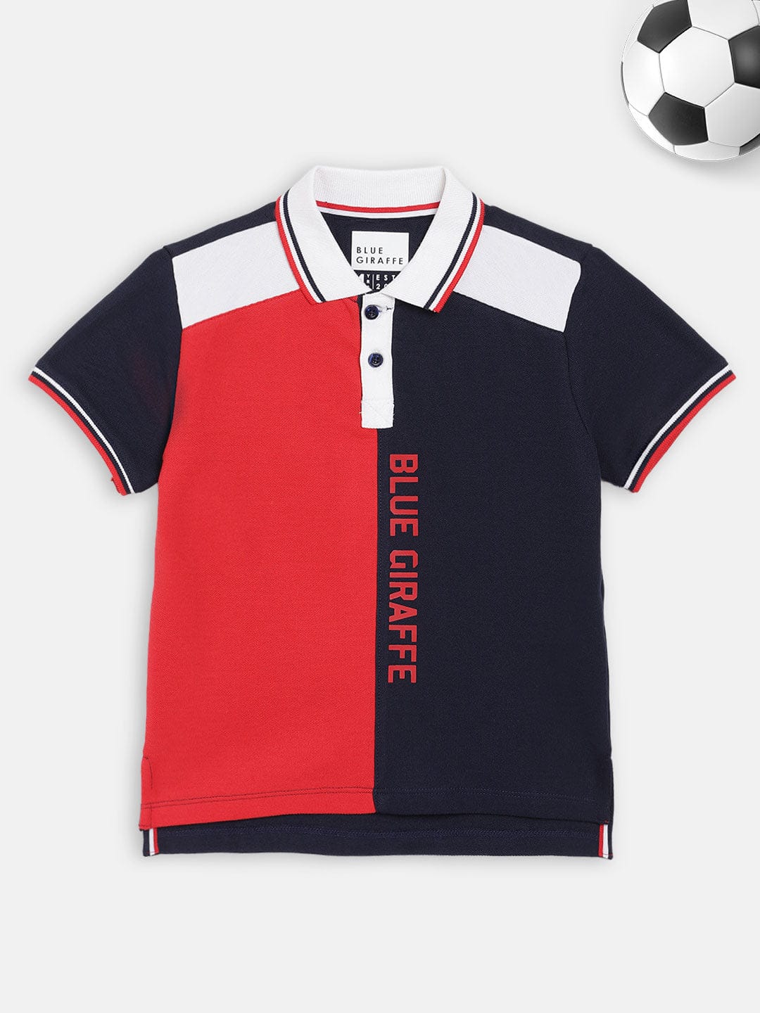 Blue Giraffe Boys Polo Tshirt