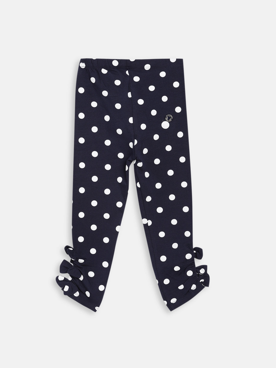 Blue Giraffe Girls Navy Printed Regular Fit Leggings