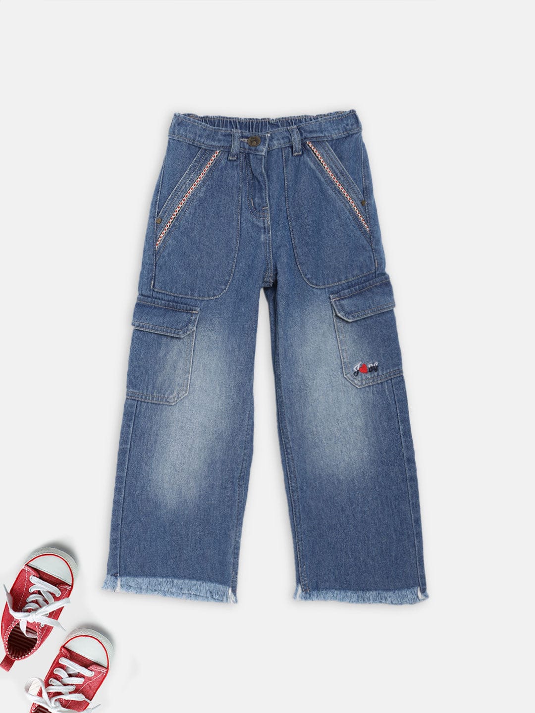 Blue Giraffe Girls Straight Fit Jeans