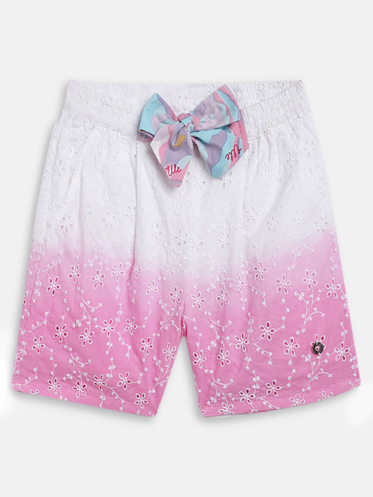 Elle Kids Girls Multi Solid Regular Fit Shorts