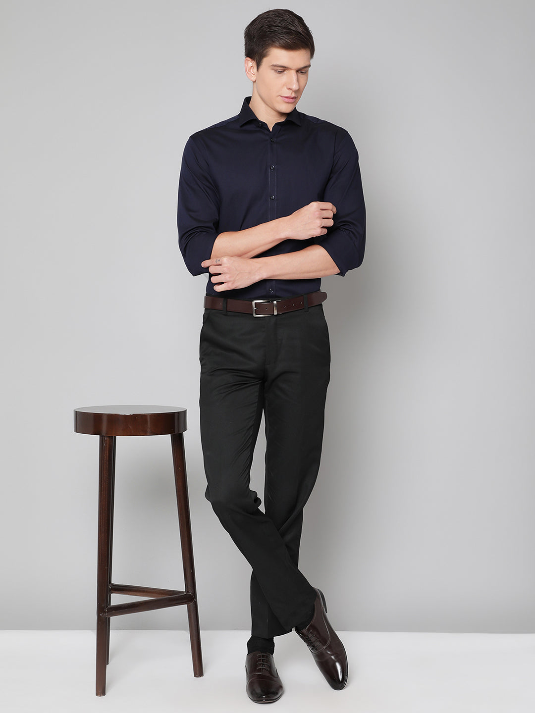 Bruun & Stengade Men Cutaway Collar Shirt