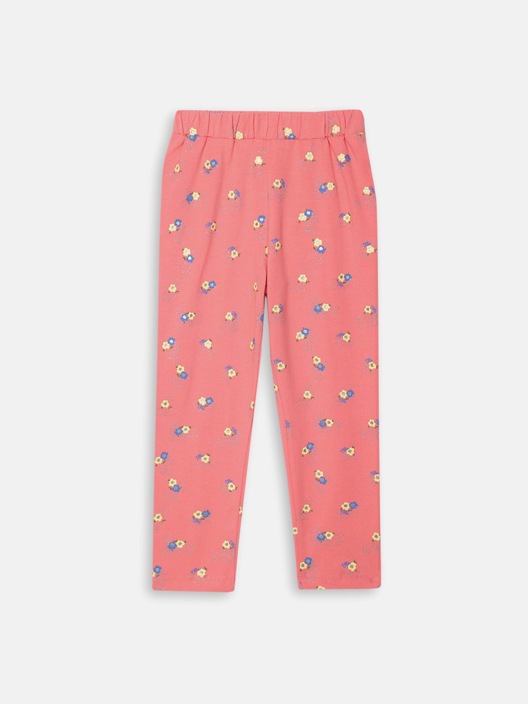 Elle Kids Girls Coral Printed Regular Fit Leggings
