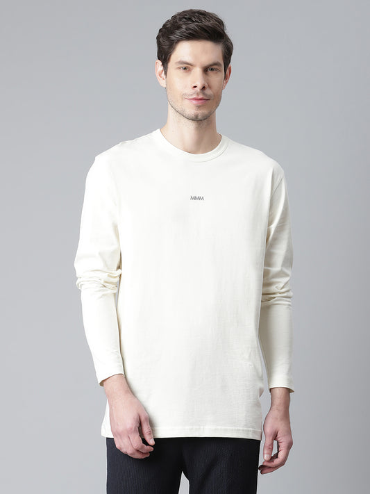 Matinique Men White Solid Round Neck TShirt