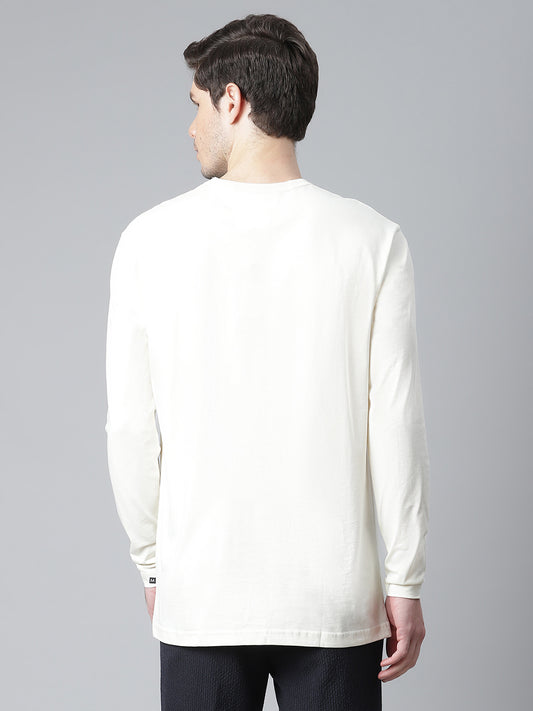 Matinique Men White Solid Round Neck TShirt