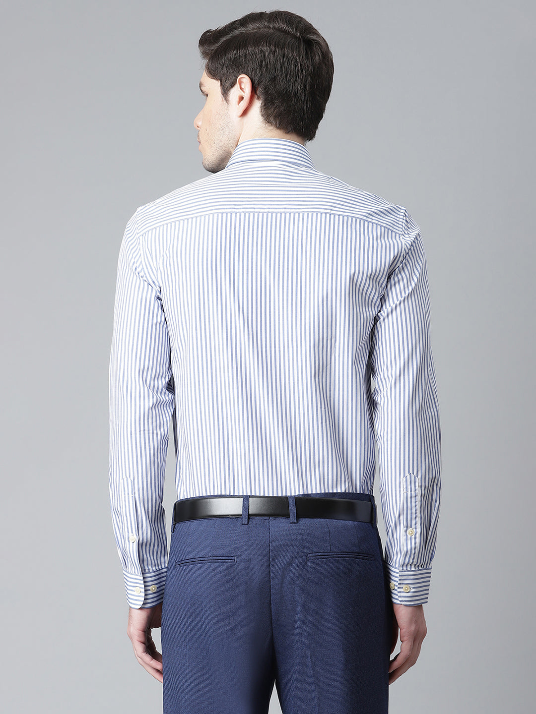 Matinique Men Blue Checked Collar Shirt